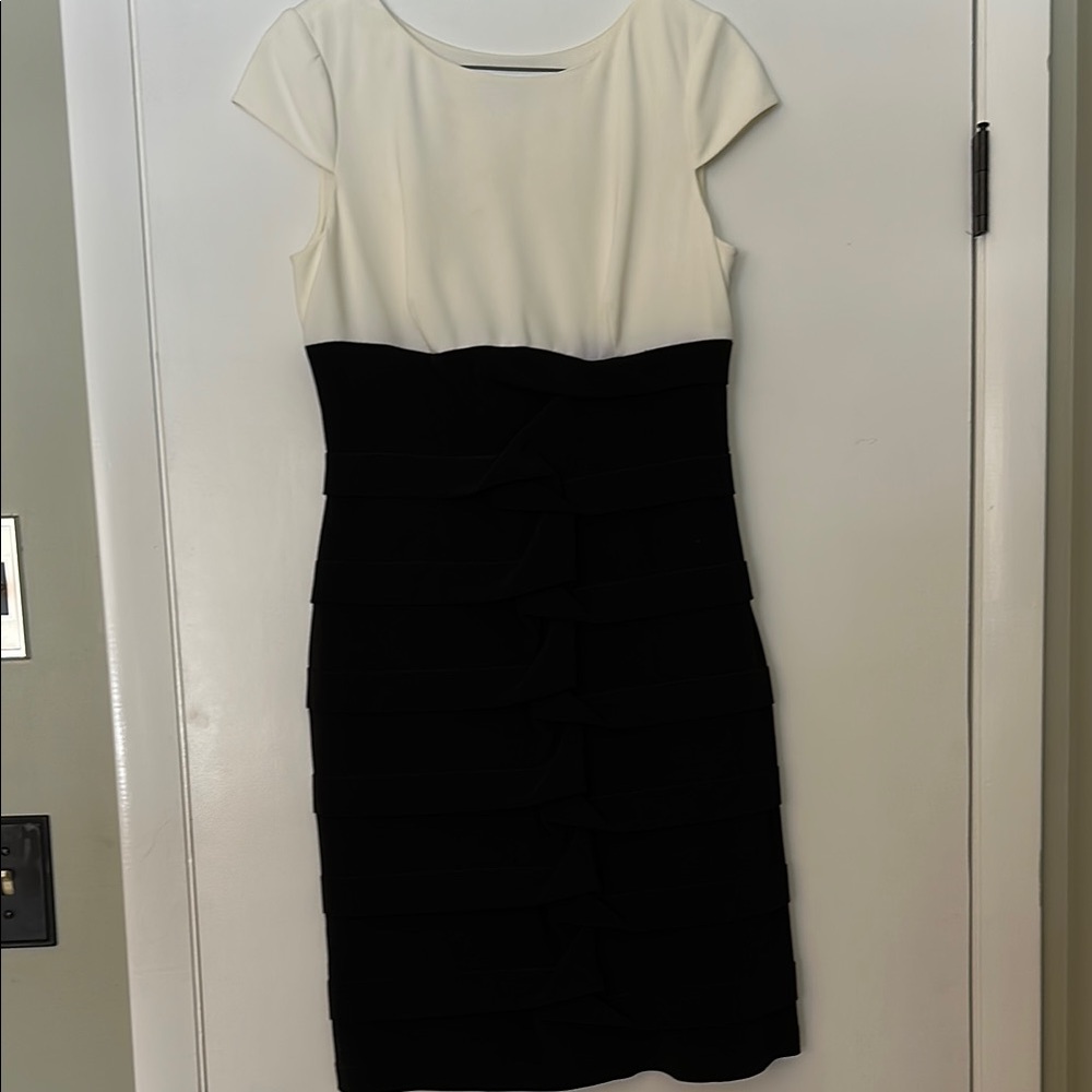 Elegant Black and White Women's Dress